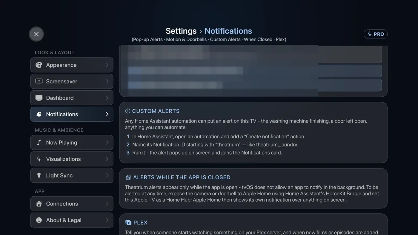 Custom alerts.