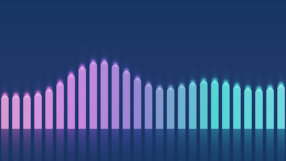 Theatrium&rsquo;s Bar Wall visualizer scene on the Apple TV