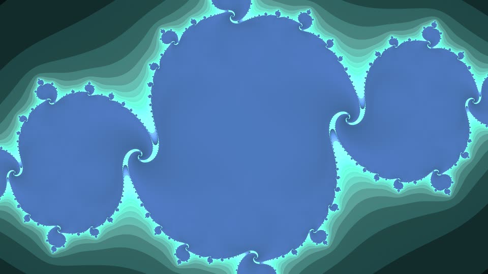 Theatrium&rsquo;s Julia Morph visualizer scene on the Apple TV