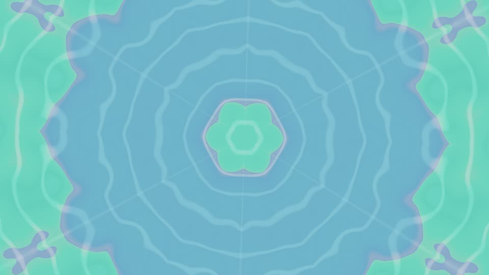 Theatrium&rsquo;s Kaleidoscope visualizer scene on the Apple TV